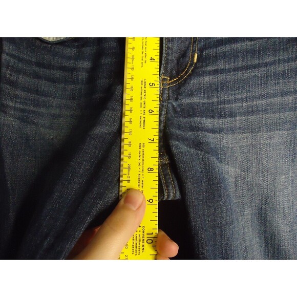 Hollister Straight Leg Stretch Skinny Blue Jeans Juniors 7L 28X32.5 - Picture 7 of 9